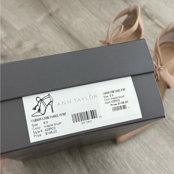 Ann Taylor Blush Pink Lace-Up Heels - Picture 5 of 7